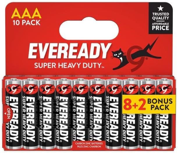 Eveready Super Heavy Duty AAA 10 Pack x 20