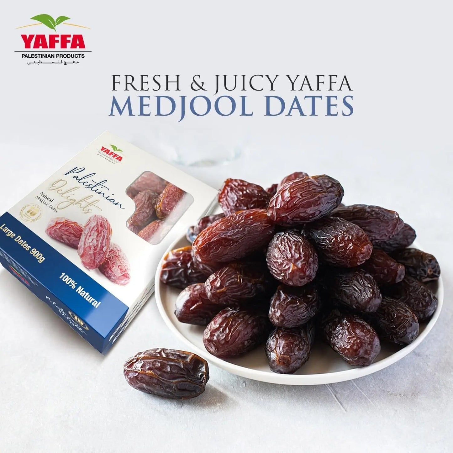Palestinian Delights Medjoul Large - 900g - Yaffa Box of 8