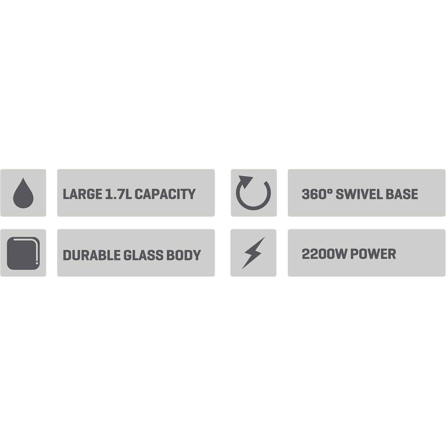 Glass Kettle With LED 1.7L