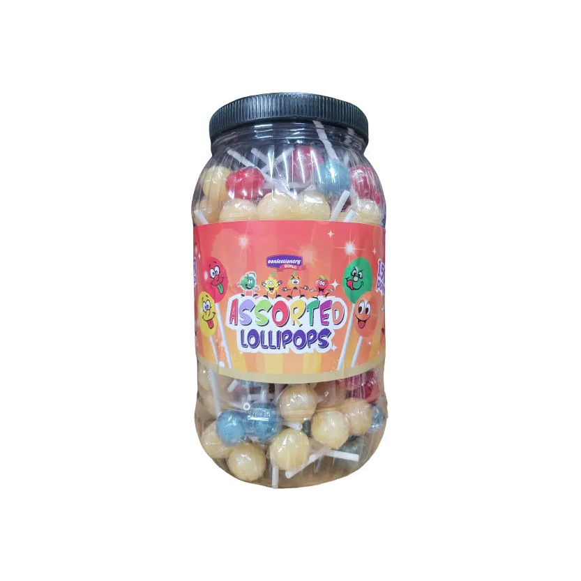 Assorted Lollipop - 9g Confectionery World Pack of 150