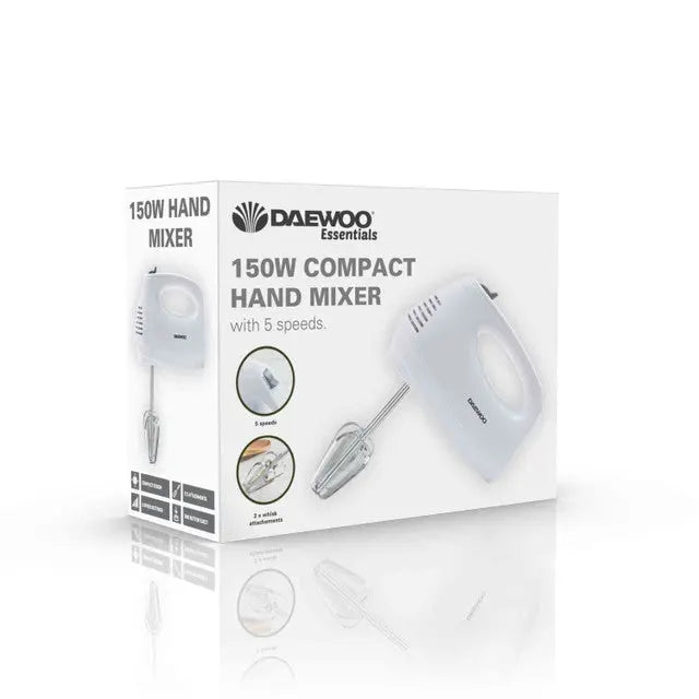Daewoo 150w Compact Hand Mixer White