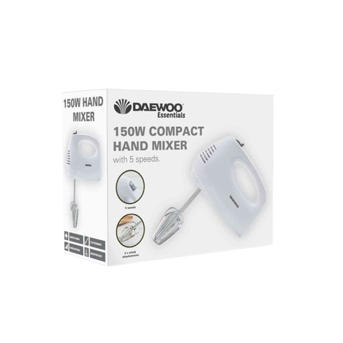 150w Compact Hand Mixer White
