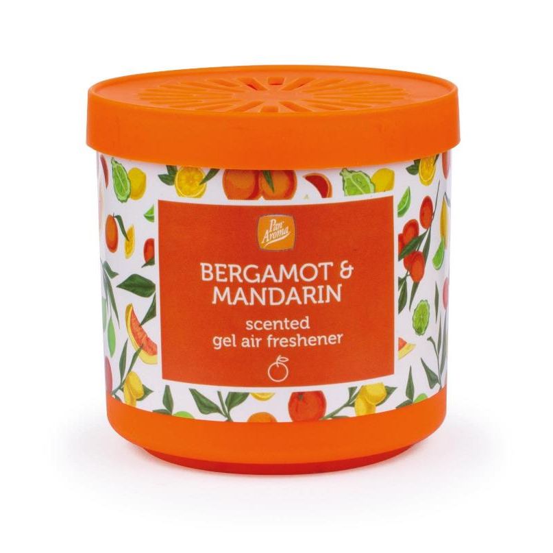 Bergamot & Mandarin Solid Gel Air Freshener 190g Pan Aroma - Box of 12