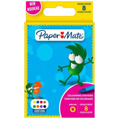 Paper Mate Wax Crayons Pack Of 8