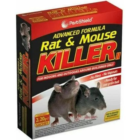 Rat & Mouse Killer Pestshield 2 x 20g Box of 24