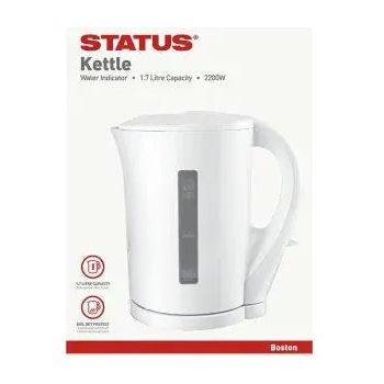 Status Boston 1.7l 2kw Cordless White Kettle