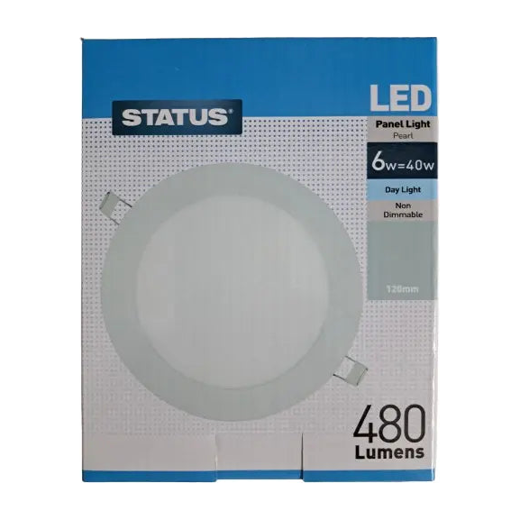 Status LED Panel Light Pearl Day Light 40w 120mm 480 Lumens