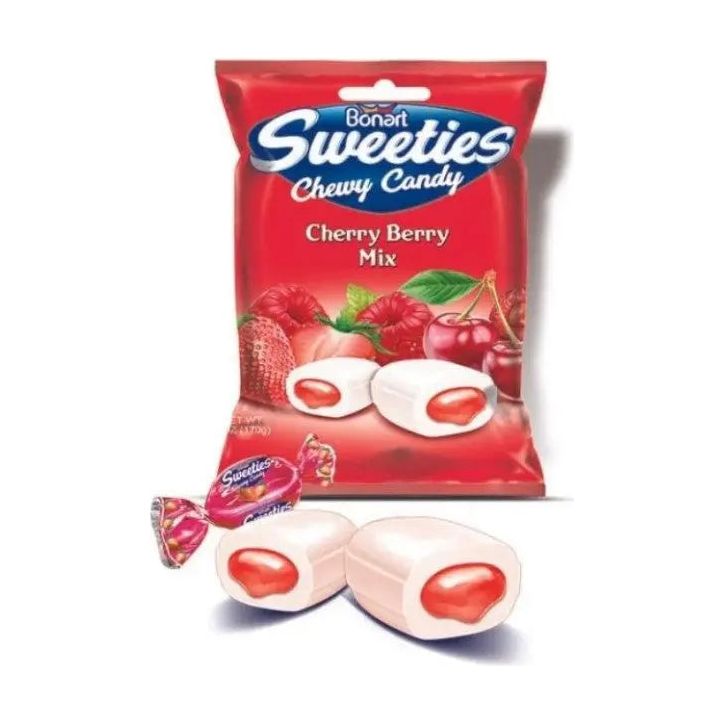 Sweeties Chewy Candy Cherry Berry Mix 170g JM Bonart - Box of 20