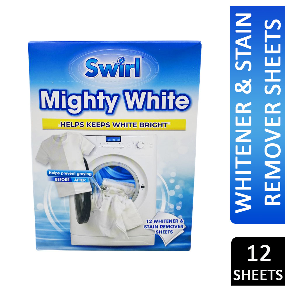 Mighty White Whitener Stain Remover Sheets 12pk
