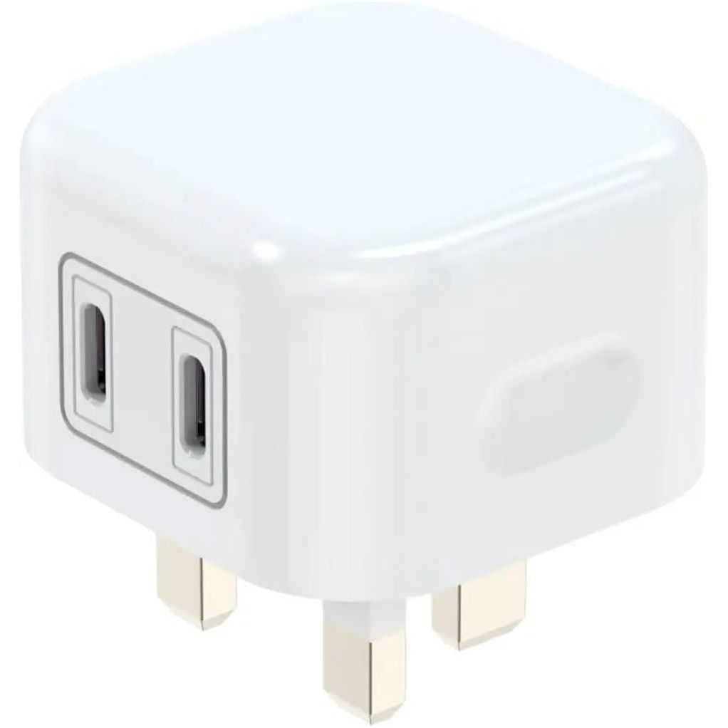 WyeFlux Dual USB-C Power Adaptor PD 20W