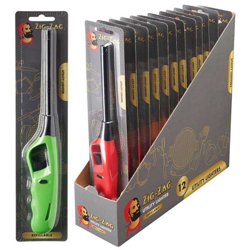 Zig Zag Utility Lighters Box of 12