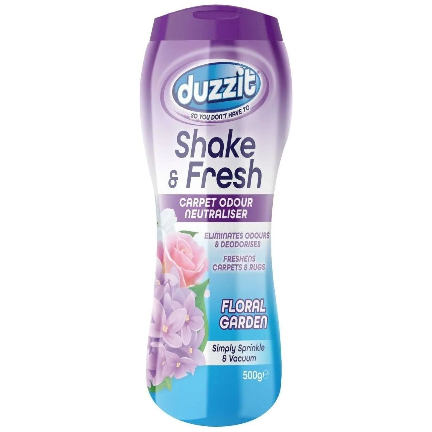Shake & Fresh Carpet Odour Neutraliser Floral 500g Garden Duzzit - Box of 16