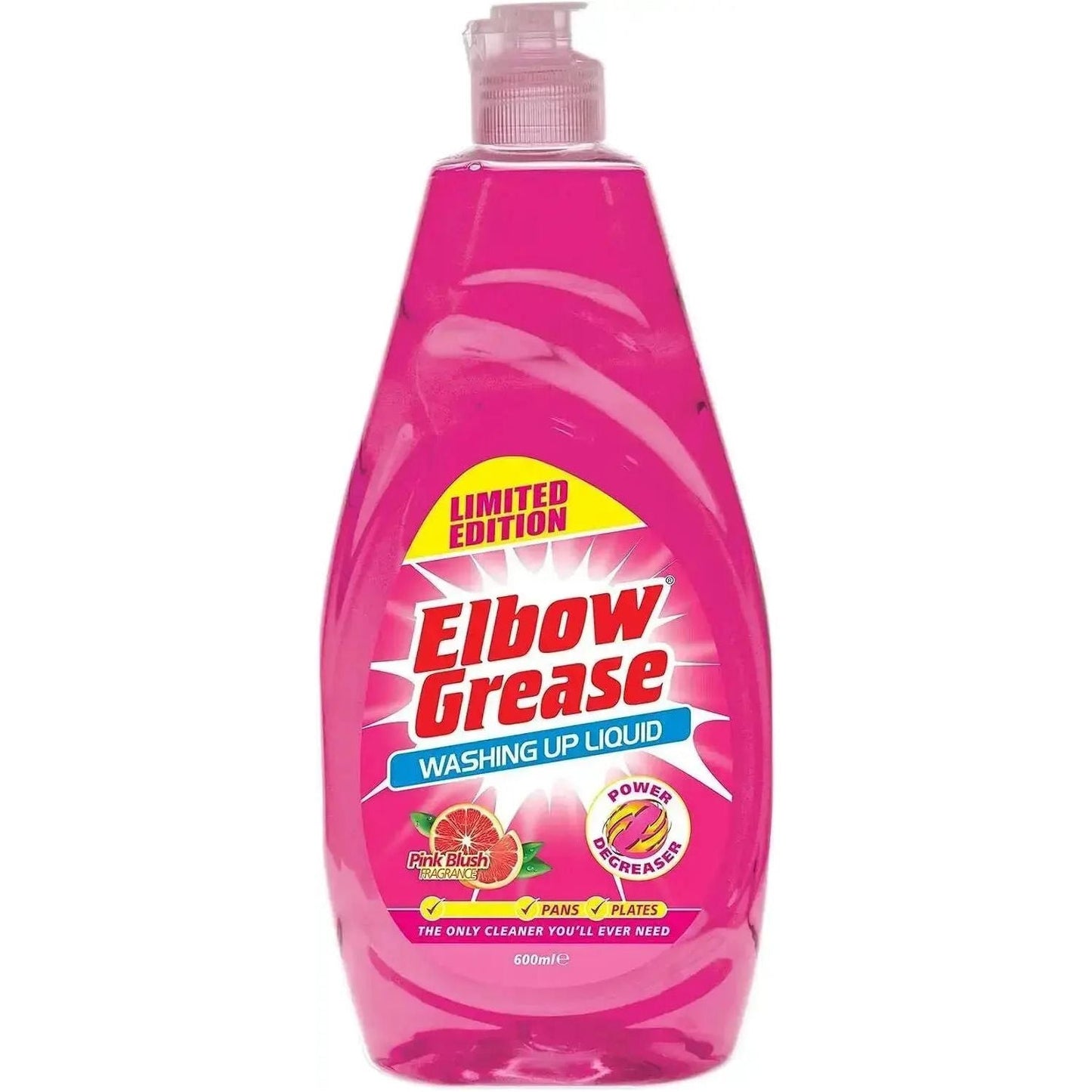 Elbow Grease Washing Up Liquid Pink Blush 600ml - Box of 12