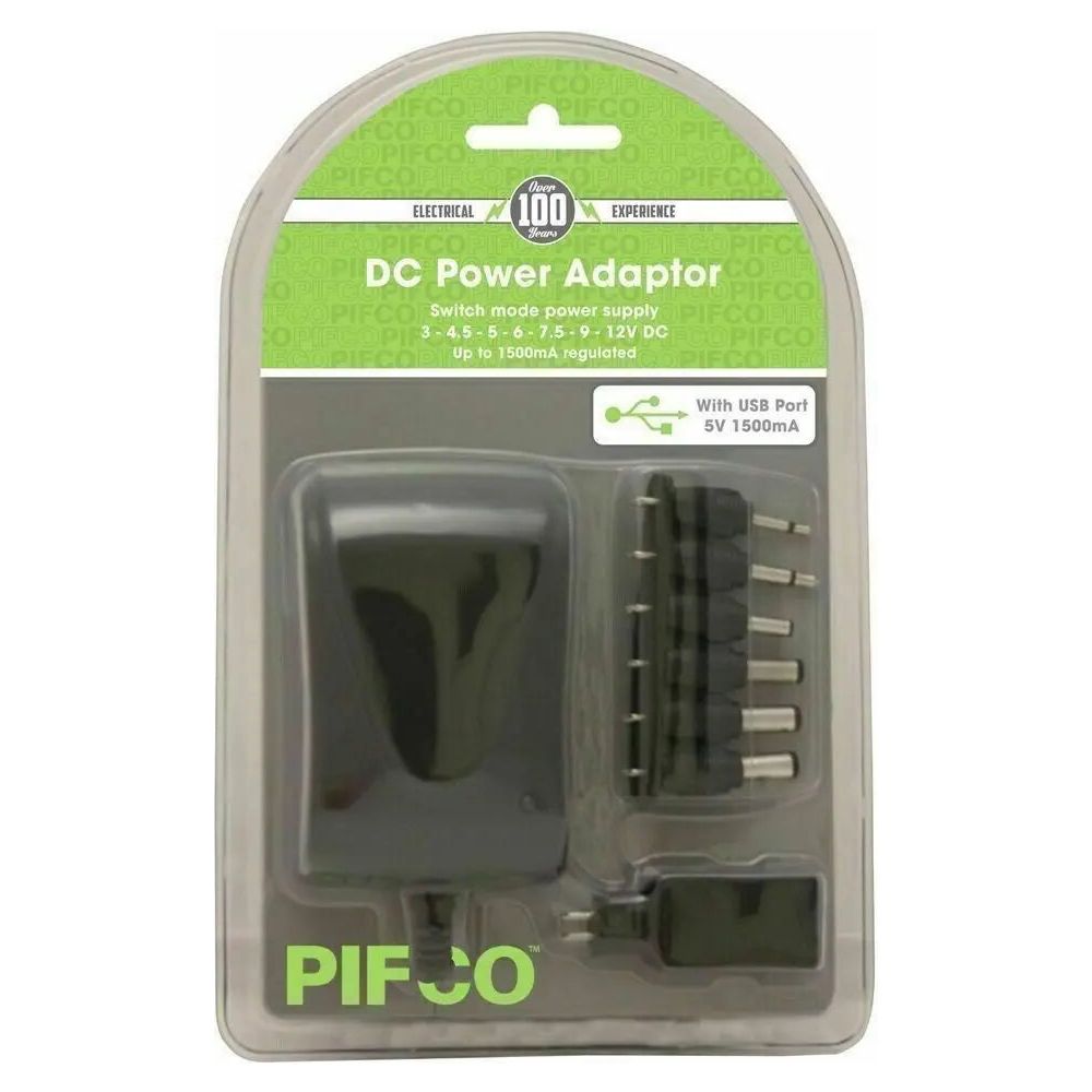 1500mAh AC DC Adaptor - Pifco