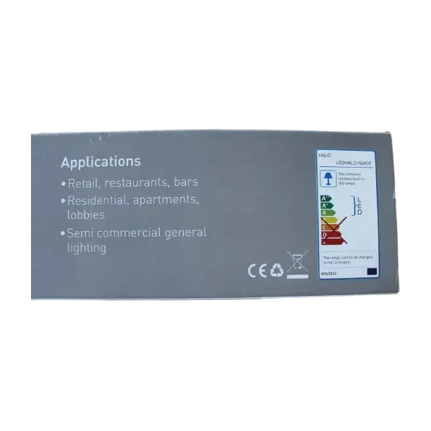 LED HALO (Transparent Rim) 15W Bulkhead 4k