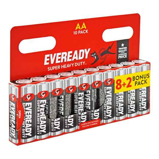 Eveready Super Heavy Duty AA 10 Pack x 20