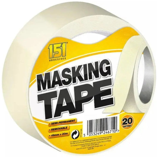 151 Masking Tape 20 Metres Box of 12