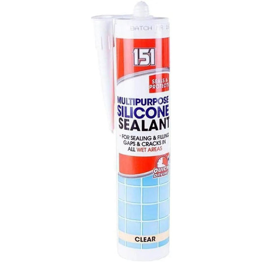 151 Multipurpose Silicone Sealant Clear Box of 12