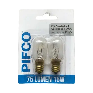 15w Oven 300 Degrees Clear 2 pack SES- Box of 10