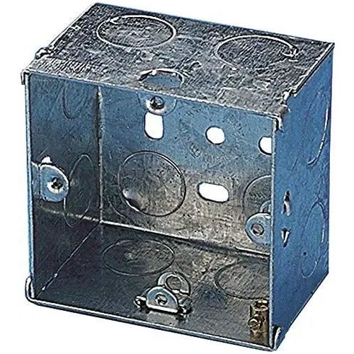 1 Gang 25mm Galvanised Back Box - Box of 10