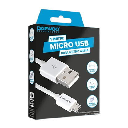 1 Metre USB-A To Micro USB Cable 1A