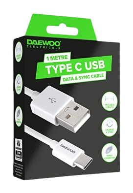 1 Metre USB-A to Type C Cable