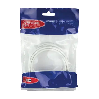 2 Metre Aerial Coaxial Lead - Status Pack of 6
