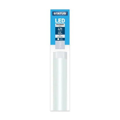 4ft LED Cool White Slimline Light & Fitting