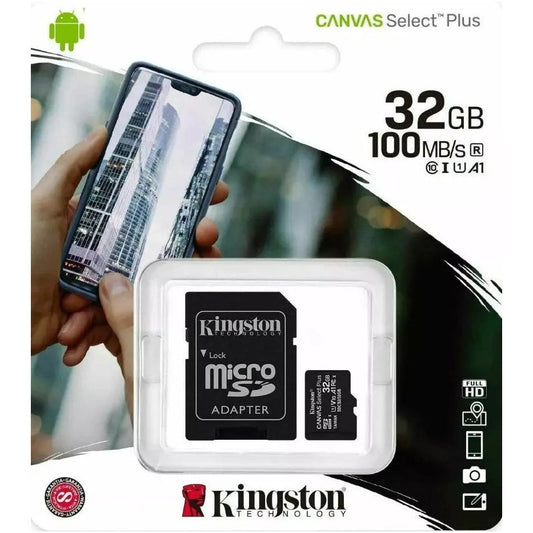 64GB Kingston Class 10 Micro SD SDHC Memory Card with Adapter 100MB/s Speed
