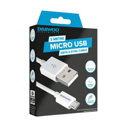3 Metre Micro USB