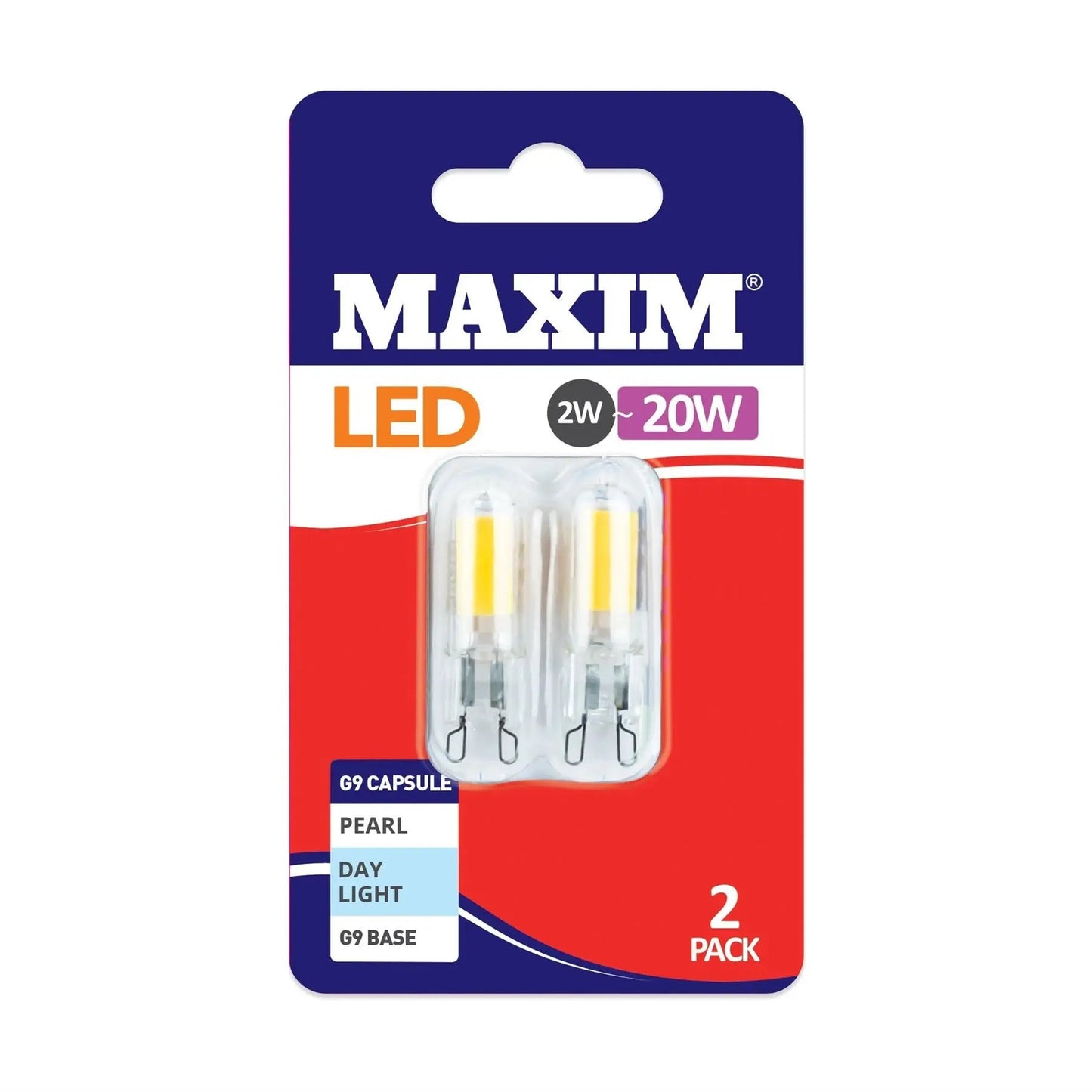 Maxim LED 20w G9 Capsule Daylight 2 pack