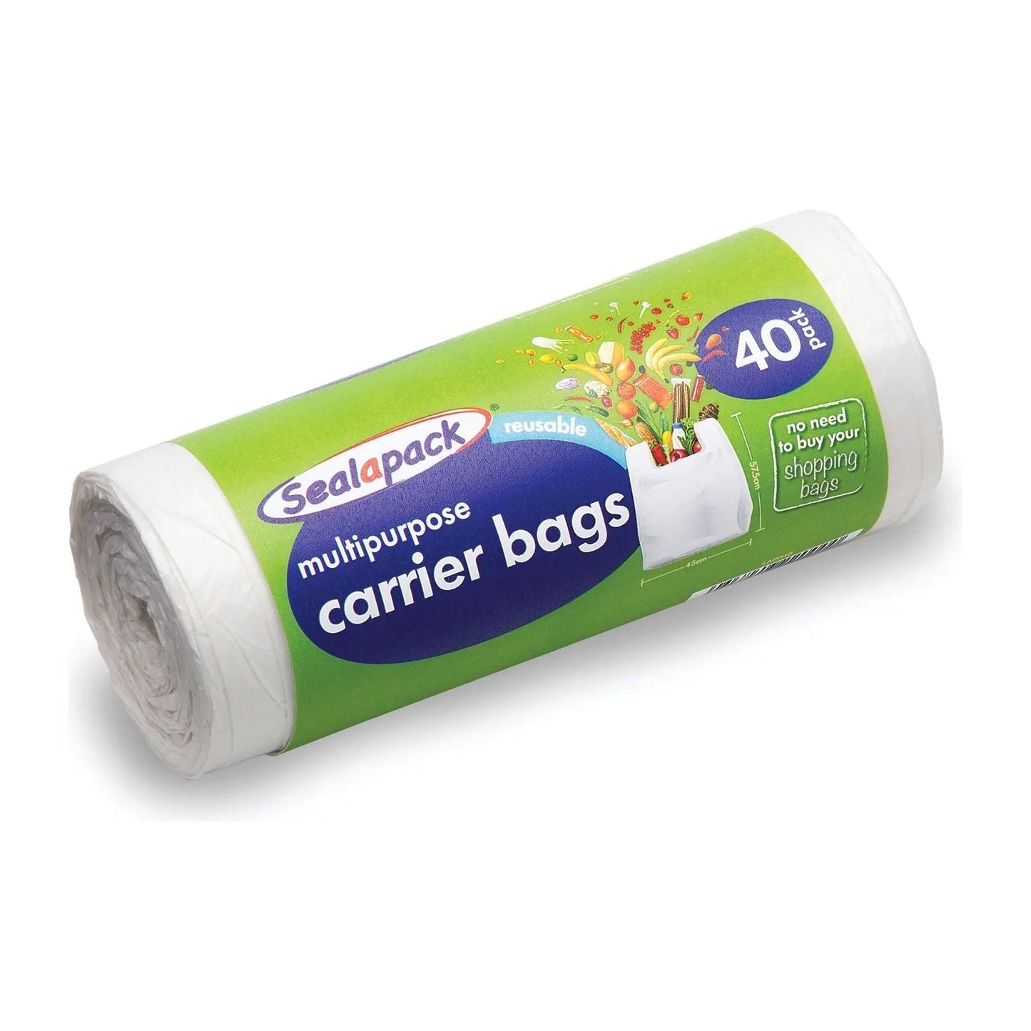 Multi Purpose Carrier Bags 40pk
