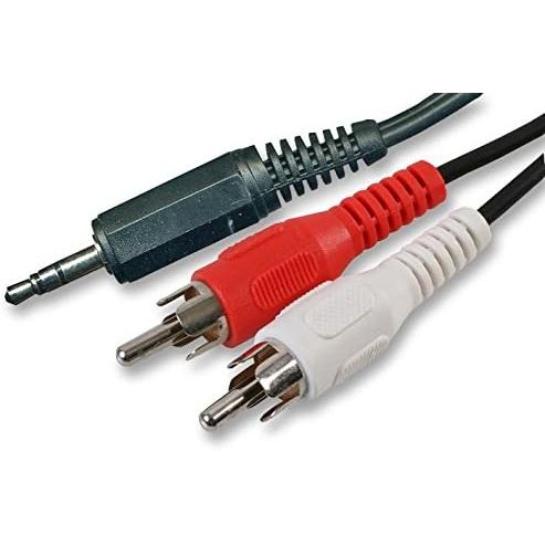 AUX (3.5mm) To 2 Phono Lead 1.2 Metre