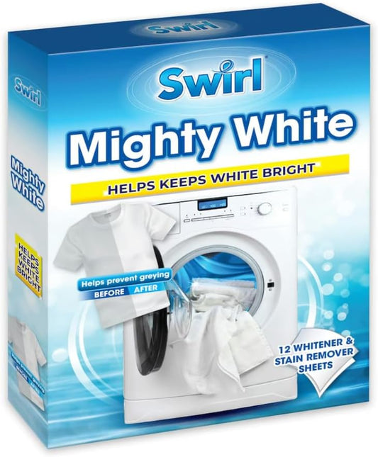 Swirl Mighty White Whitener Stain Remover Sheets