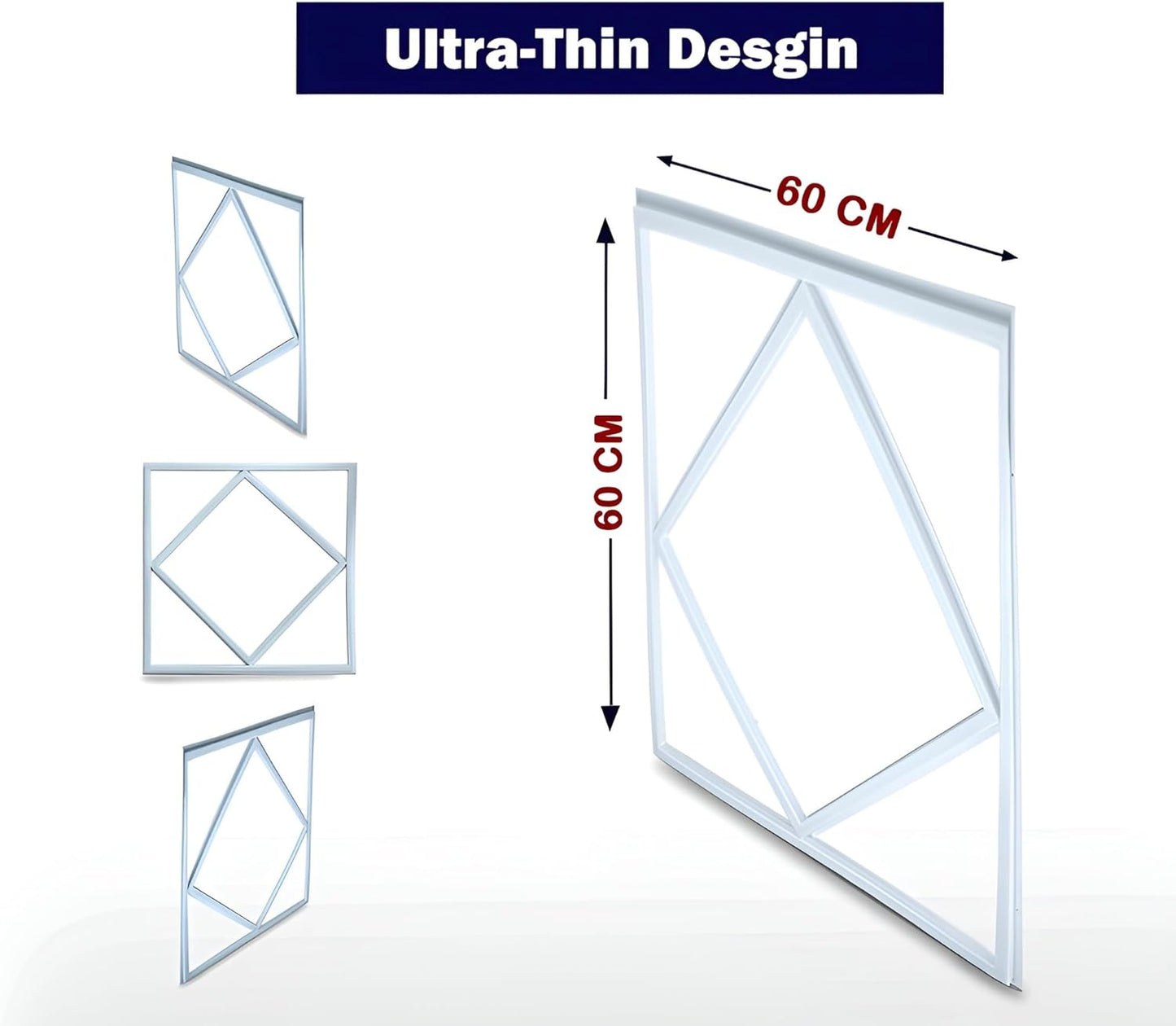 72W LED Frame Diamond Panel Light 6500K 2 pack.