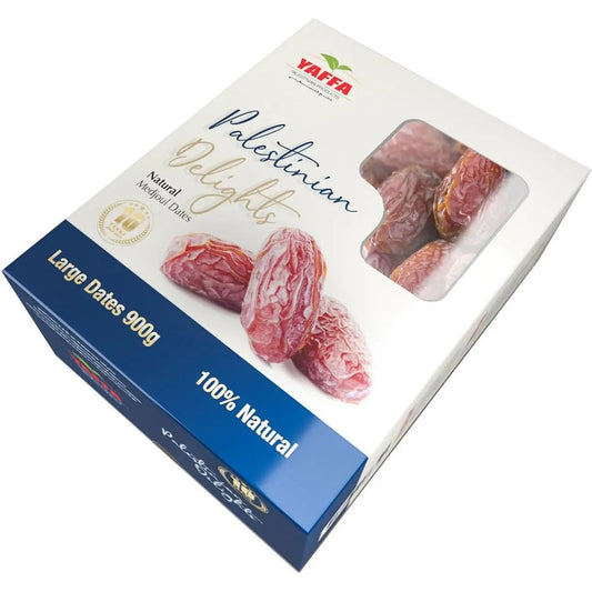 Palestinian Delights Medjoul Large - 900g - Yaffa Box of 8