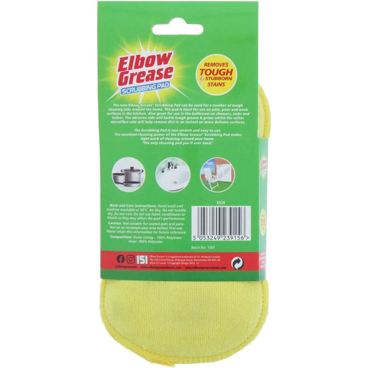 Scrubbing Pad Single pack Elbow Grease - Box of 12