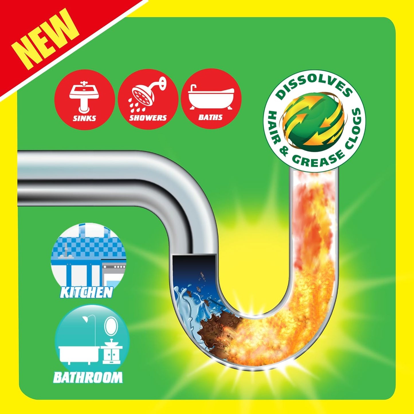 Elbow Grease Drain Unblocker Sachets 2x25g