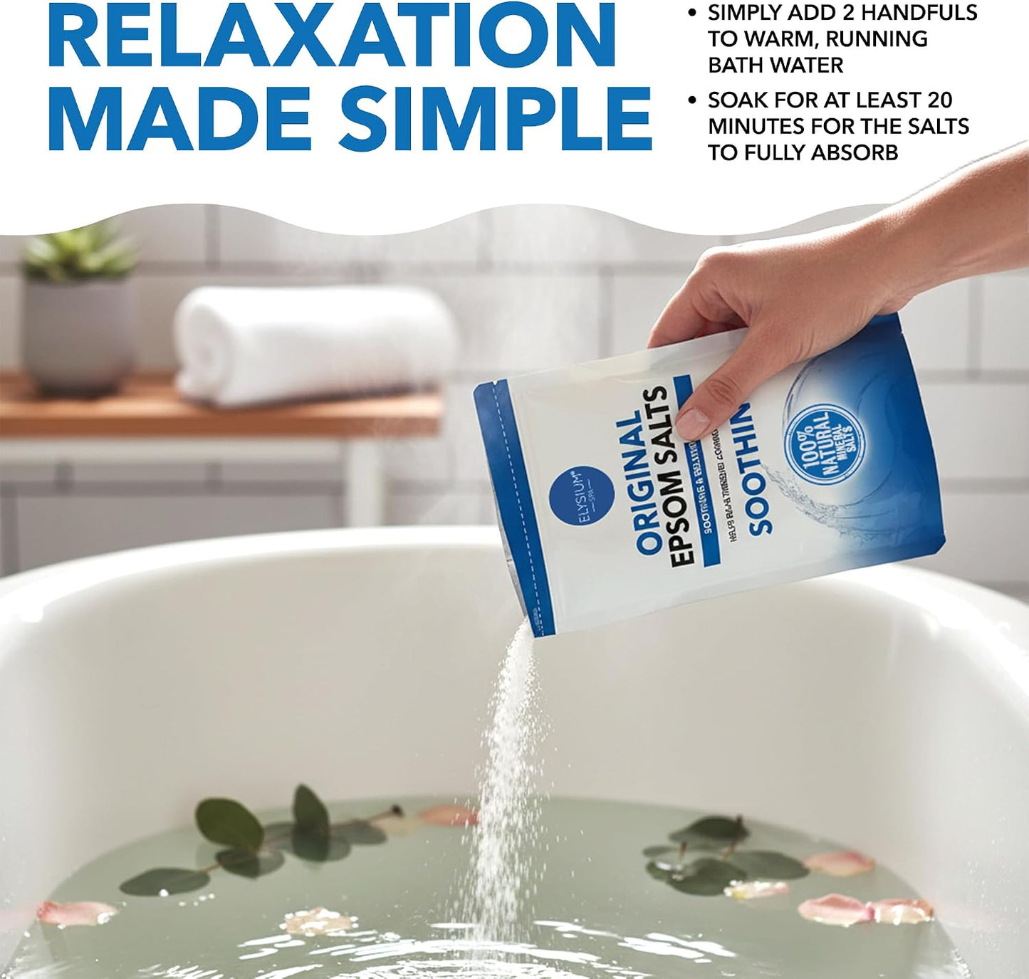 Elysium Spa Epsom Salts Original 450g x 12