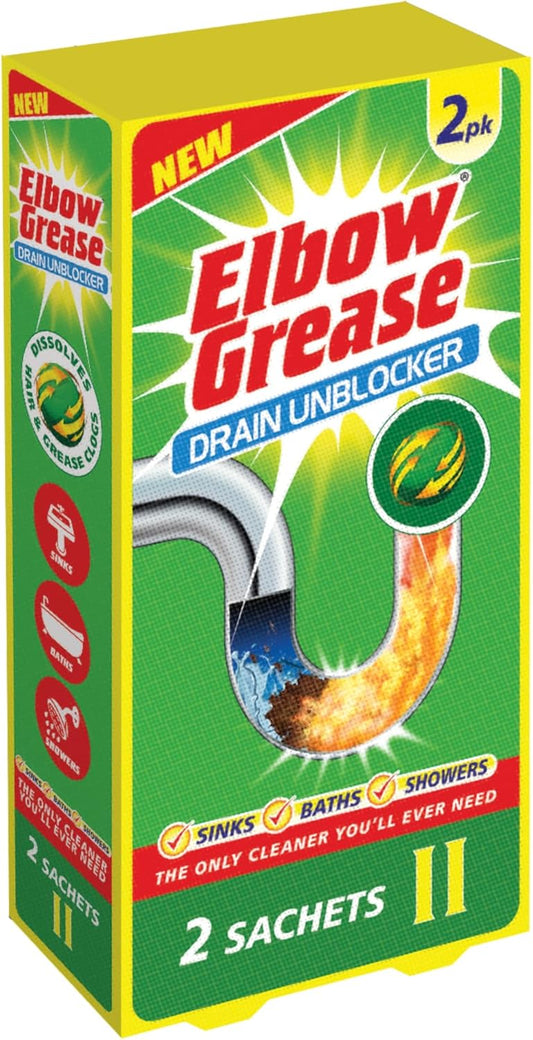 Elbow Grease Drain Unblocker Sachets 2x25g
