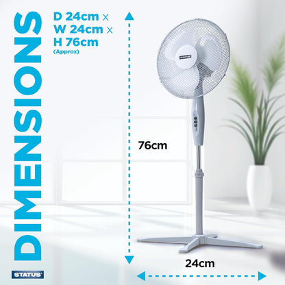 Status 16 inch Stand Fan Oscillating
