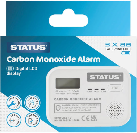 Status Carbon Monoxide Alarm - Box of 3