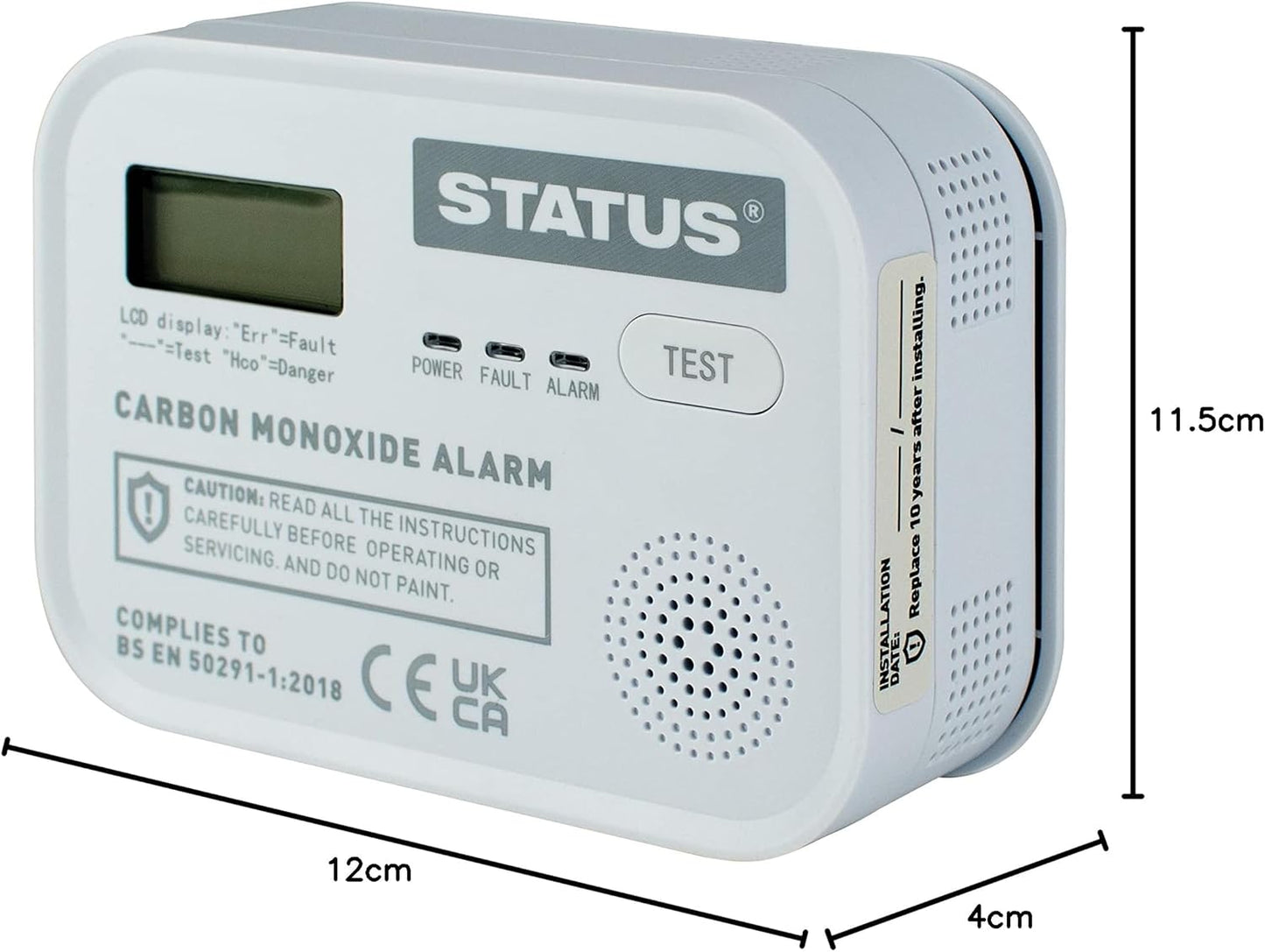 Status Carbon Monoxide Alarm - Box of 3
