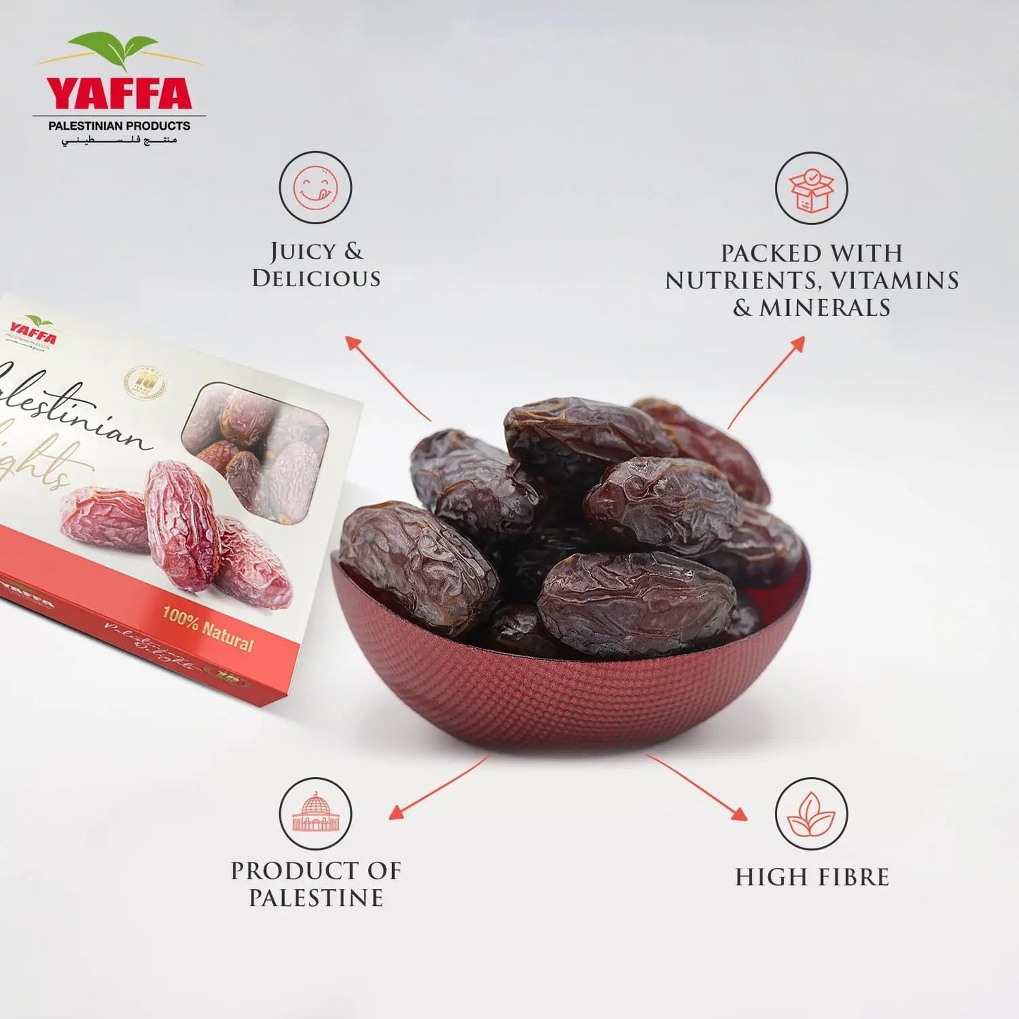 Palestinian Delights Medjoul Medium - 5kg - Yaffa