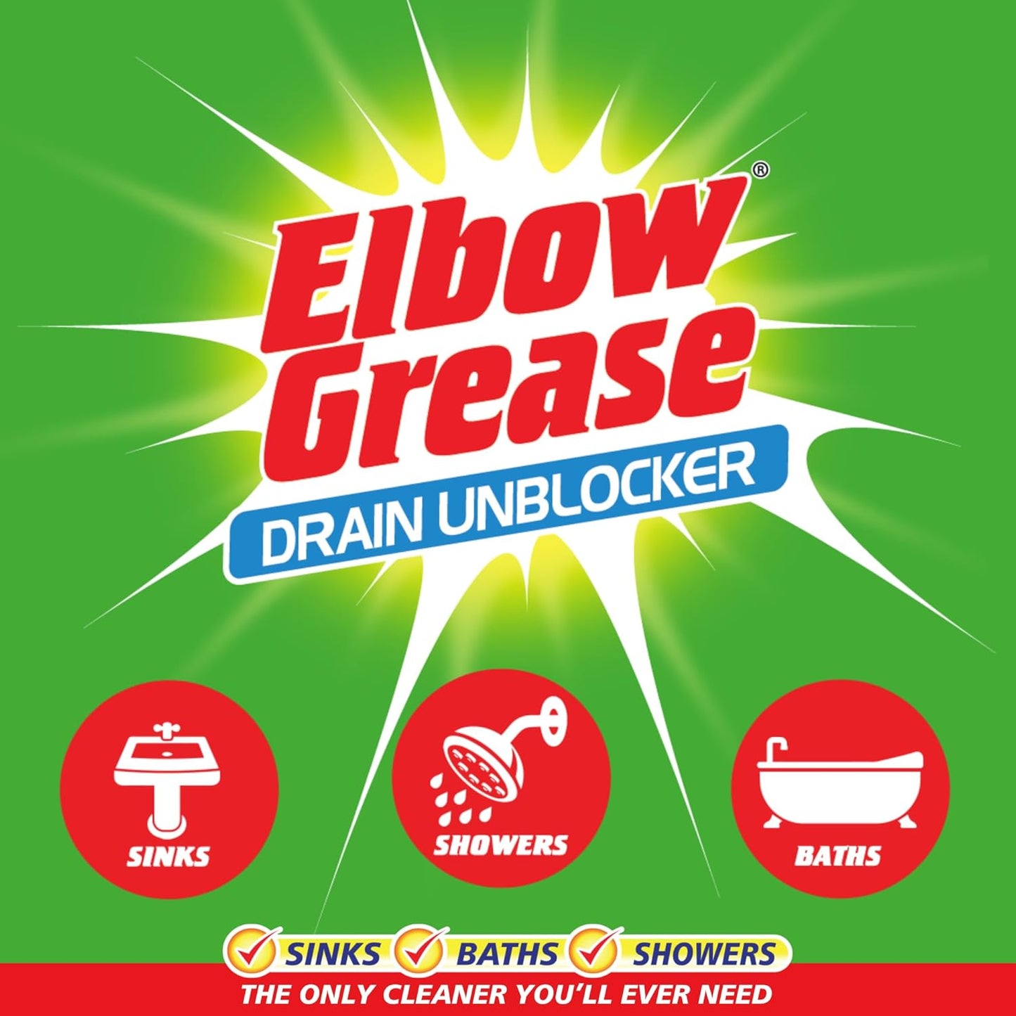 Elbow Grease Drain Unblocker Sachets 2x25g