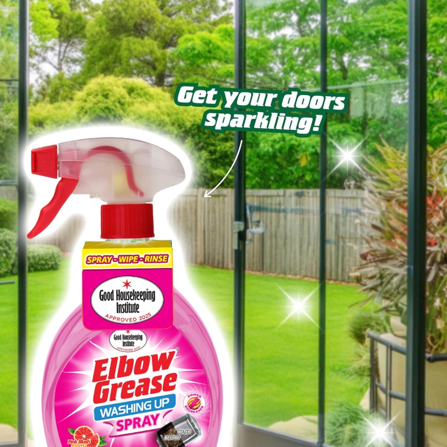 Washing Up Liquid Spray Pink 500ml