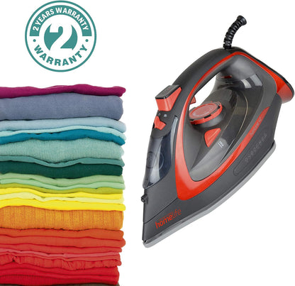 HomeLife 3200w Hurricane v2 Steam Iron with Ceramic Soleplate