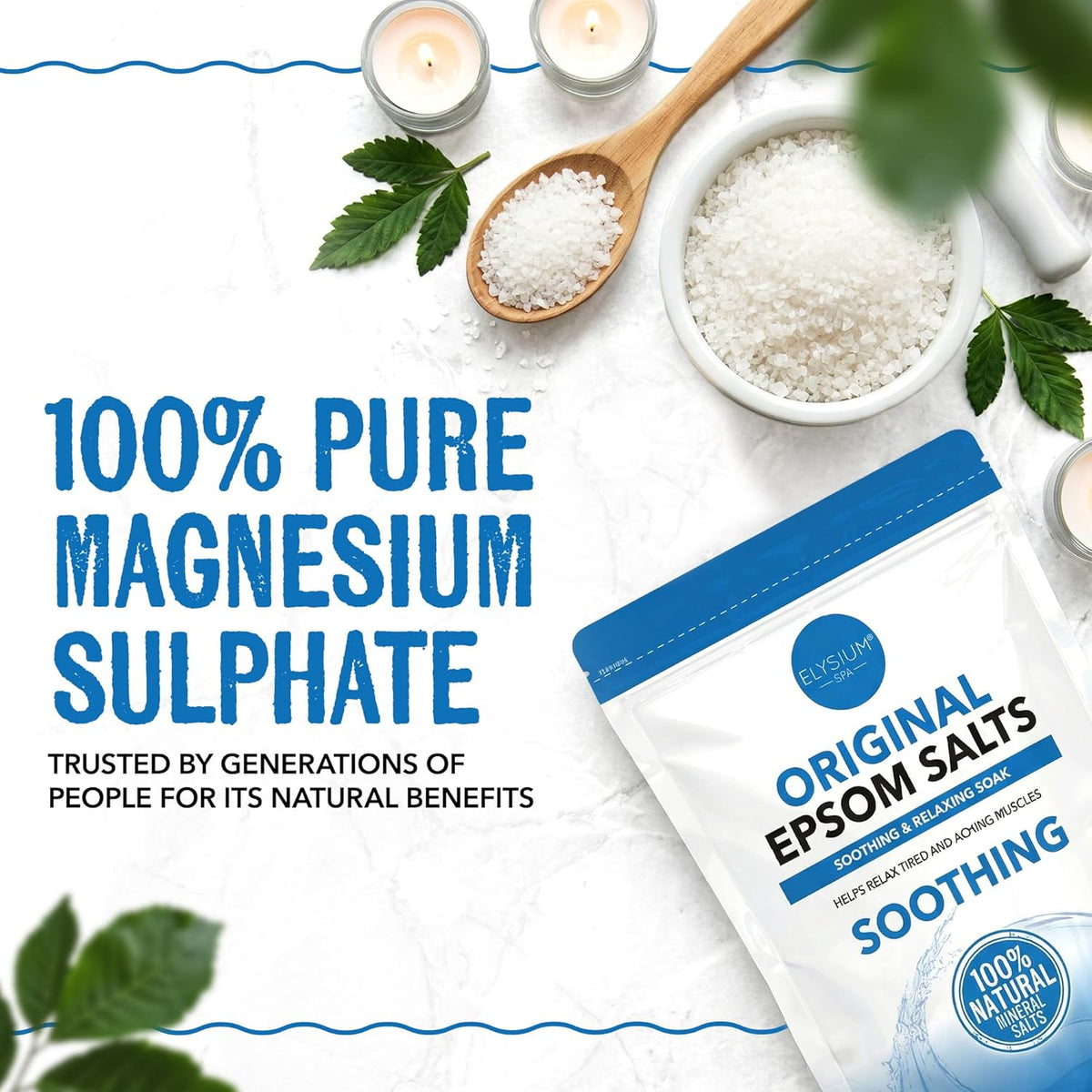 Elysium Spa Epsom Salts Original 450g x 12