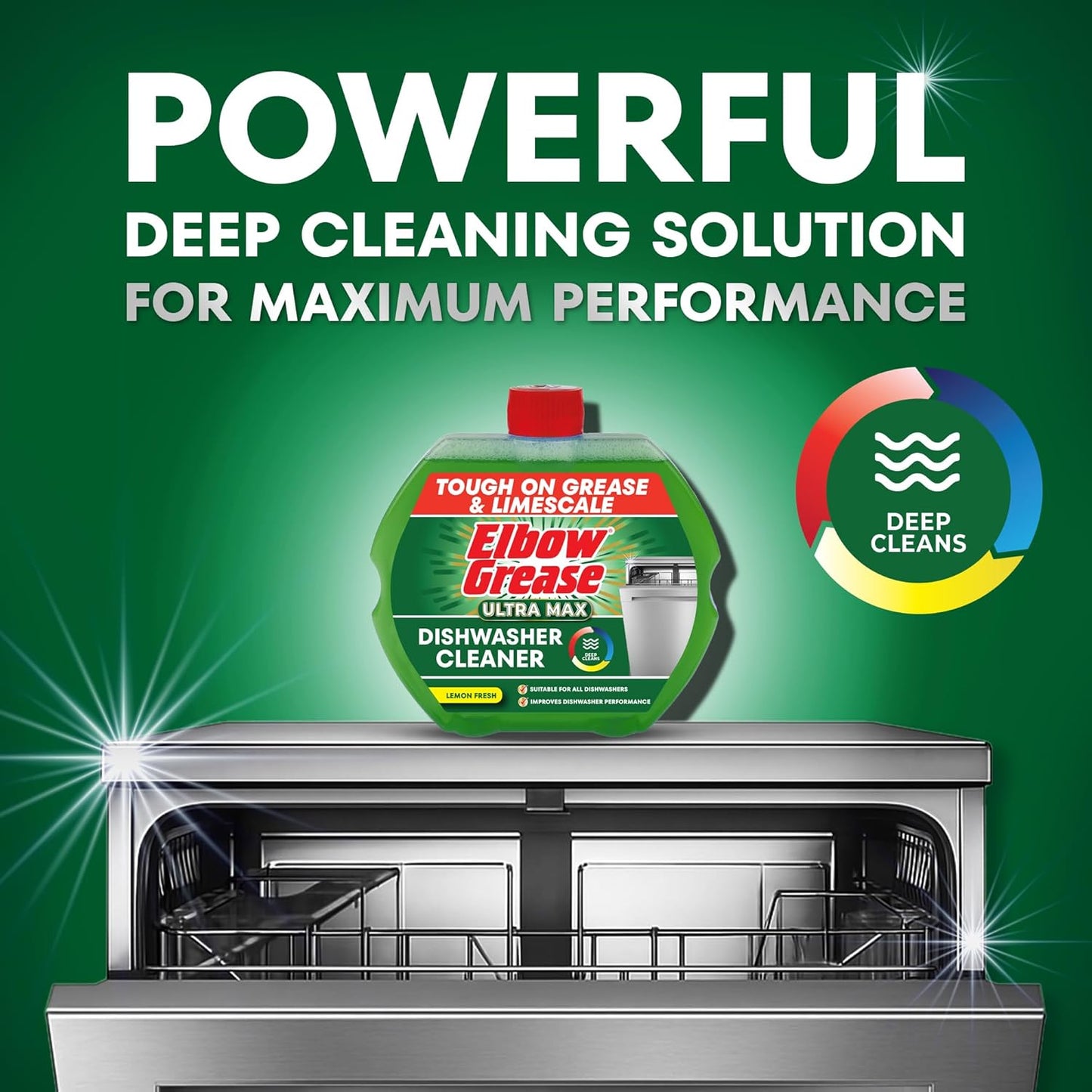 Elbow Grease Ultra Max Dishwasher Cleaner 250ml x 6
