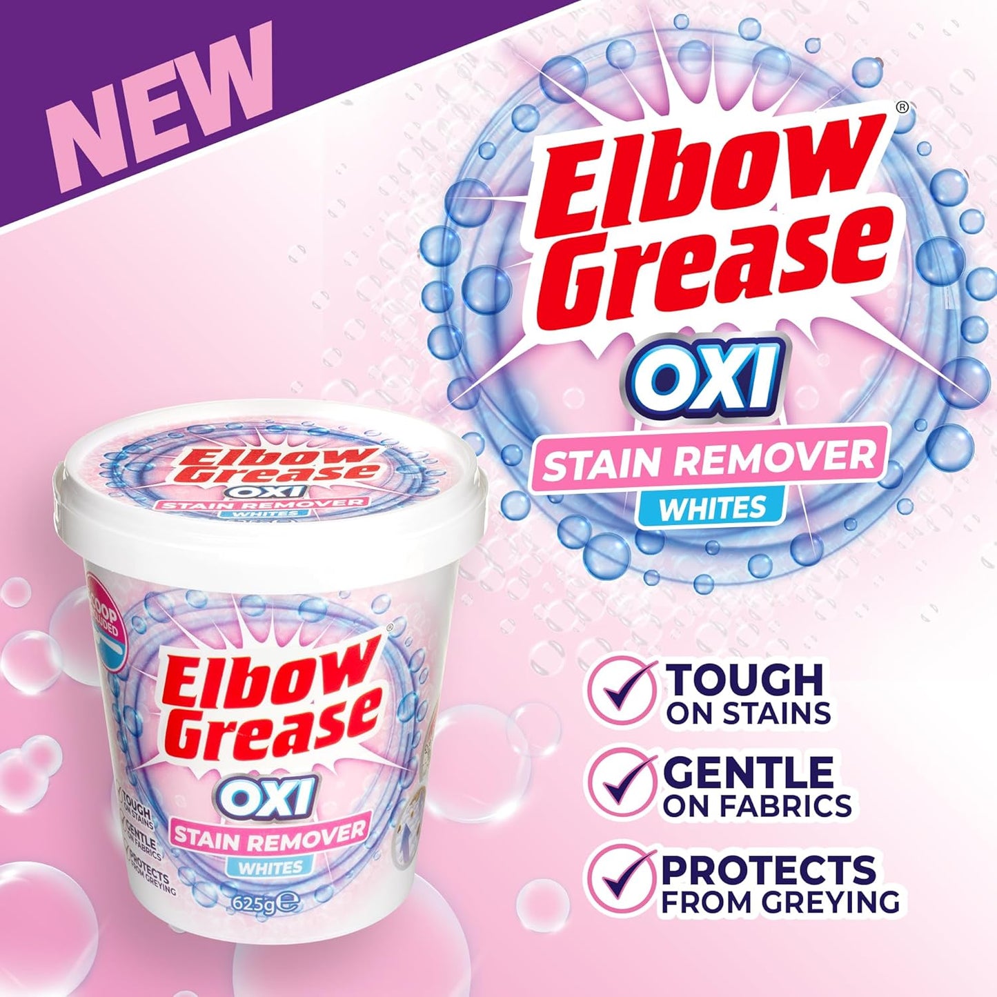 Oxi Powder Stain Remover For Whites 625g x 12